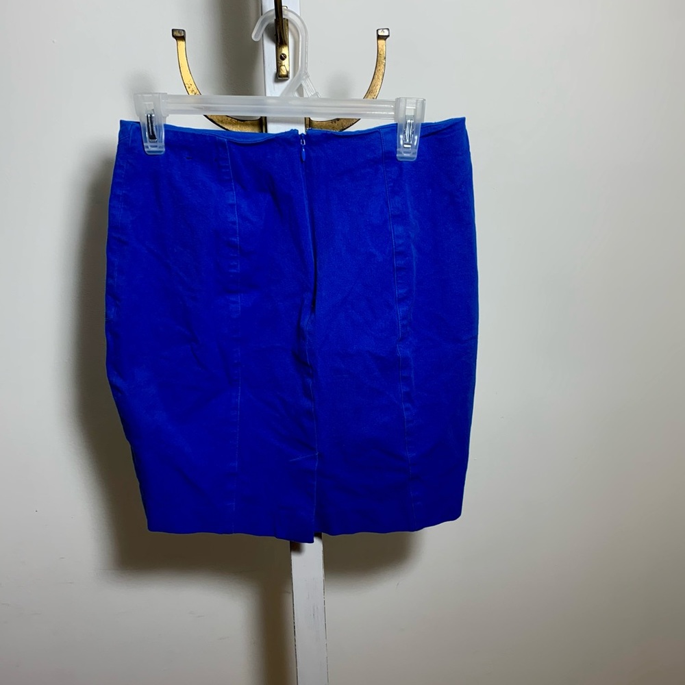 Banana republic blue mini pencil skirt